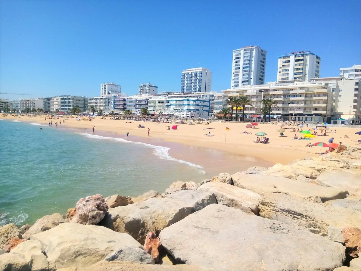 Mira Atlantico 13- Terraco Com Vista Mar E Cidade, Wifi, 80Mt Praia Quarteira Eksteriør billede