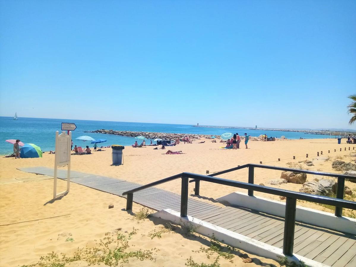 Mira Atlantico 13- Terraco Com Vista Mar E Cidade, Wifi, 80Mt Praia Quarteira Eksteriør billede