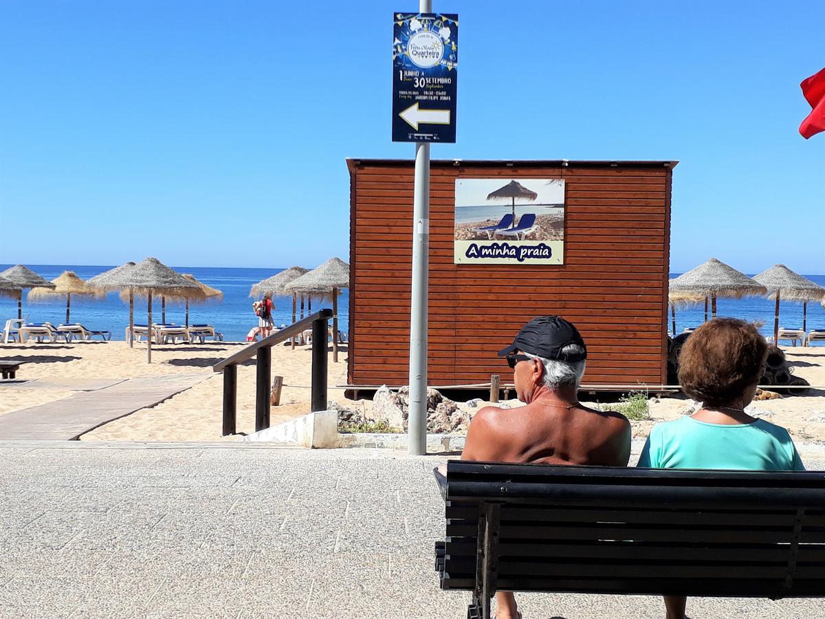 Mira Atlantico 13- Terraco Com Vista Mar E Cidade, Wifi, 80Mt Praia Quarteira Eksteriør billede